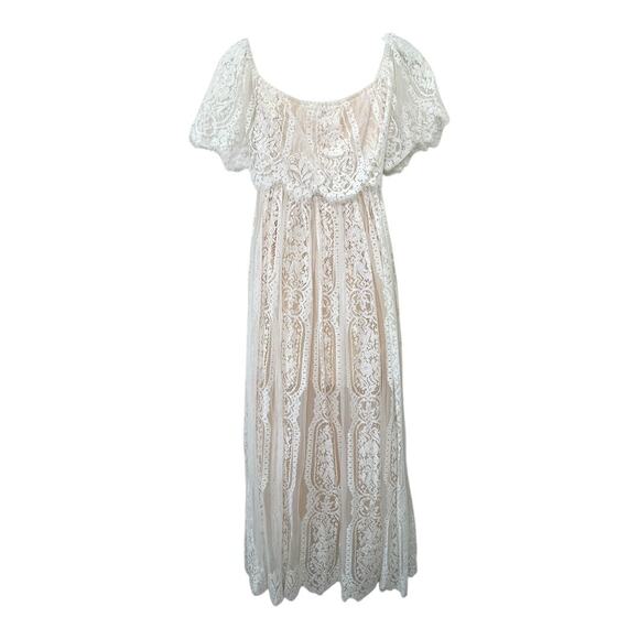 Baltic Born Boho Caroline Lace Maxi Dress Size Small - Picture 9 of 9